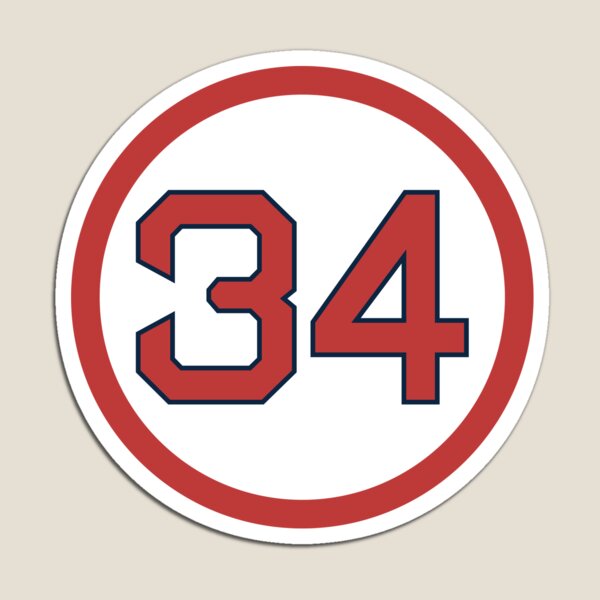 Item preview, David Ortiz #34 Jersey Number designed and sold by StickBall.