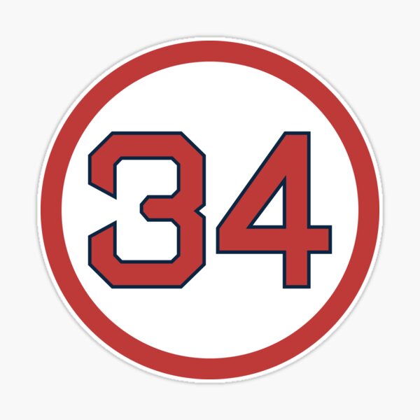 Jason Varitek #33 Jersey Number Sticker for Sale by StickBall