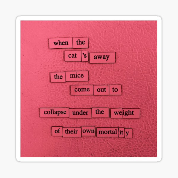Item preview, The Cat's Away designed and sold by depfridgepoems.