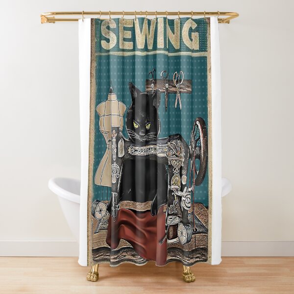 Item preview, Black Cat Sewing Because Murder Is Wrong designed and sold by Akubar.