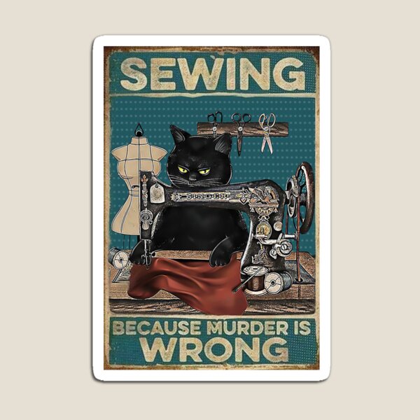 Magnetic Sewing Needle Case Cool Cat with Sunglasses Cat Lovers Magnetic Sewing Needle Case Cool Cat with Sunglasses Cat Lovers