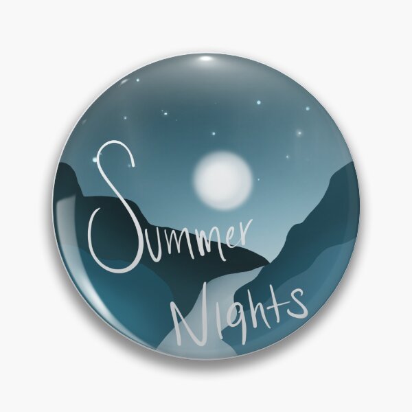 Item preview, Summer nights, monochromatic blue mountains  designed and sold by armargelis.