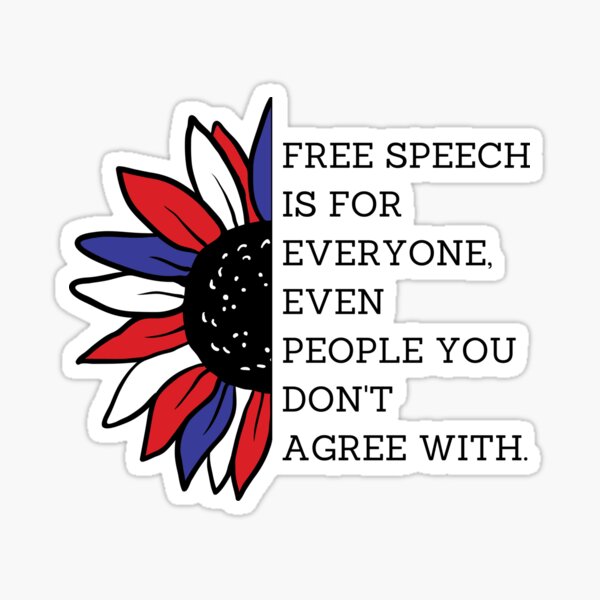 Item preview, Free speech is for everyone even people you dont agree with designed and sold by relee2.