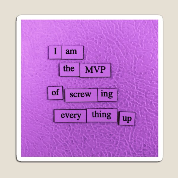 Item preview, MVP designed and sold by depfridgepoems.