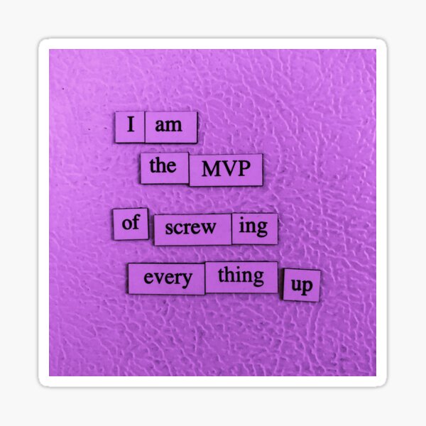 Item preview, MVP designed and sold by depfridgepoems.