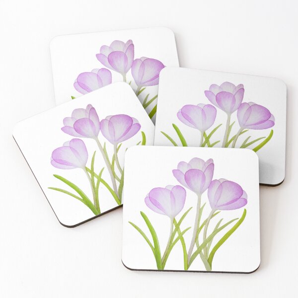 Item preview, Purple Crocus Flowers with Transparent Petals designed and sold by fengyuhao.