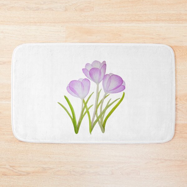 Item preview, Purple Crocus Flowers with Transparent Petals designed and sold by fengyuhao.