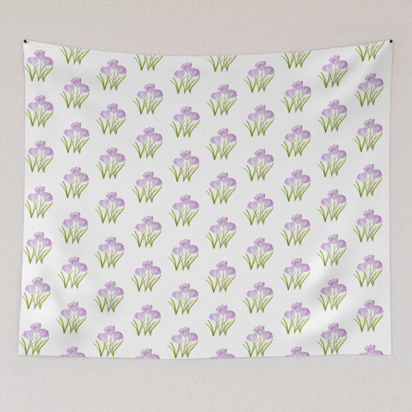 Item preview, Purple Crocus Flowers with Transparent Petals designed and sold by fengyuhao.