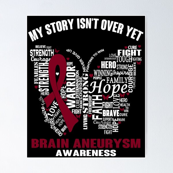 Item preview, My Story Isn't Over Yet Brain Aneurysm Awareness designed and sold by RidnerStore.