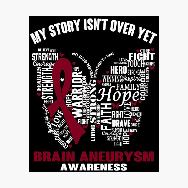 Item preview, My Story Isn't Over Yet Brain Aneurysm Awareness designed and sold by RidnerStore.