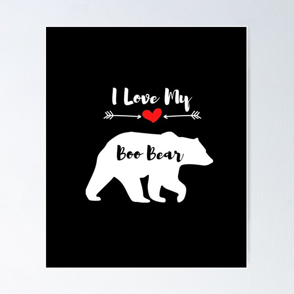 Aperçu de l'œuvre J'aime mon ours Boo créée et vendue par tarkaittisak.