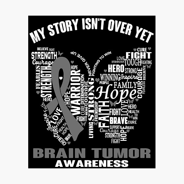 Item preview, My Story Isn't Over Yet Brain Tumor Awareness designed and sold by RidnerStore.