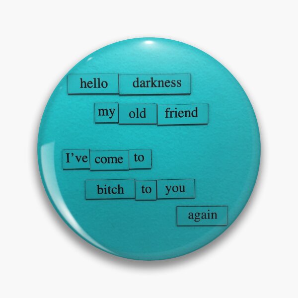 Item preview, Hello Darkness designed and sold by depfridgepoems.