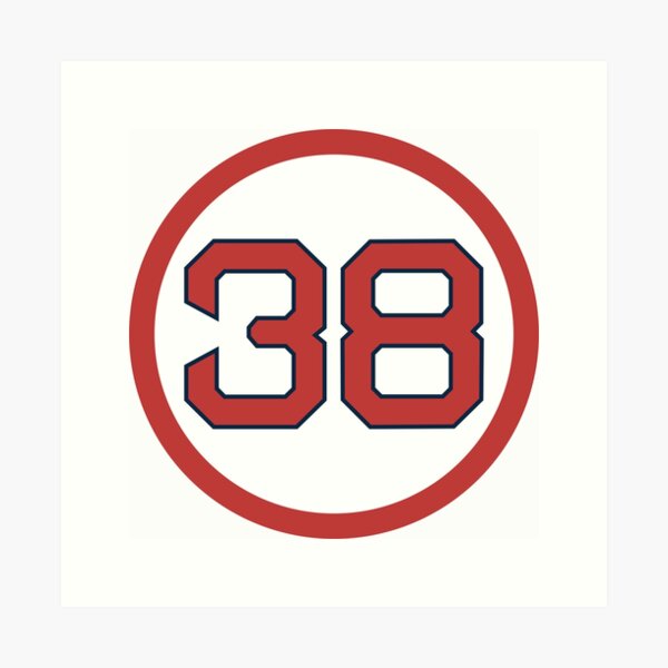Item preview, Curt Schilling #38 Jersey Number designed and sold by StickBall.