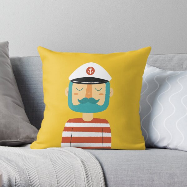 Ahoy Sailor Throw Pillow