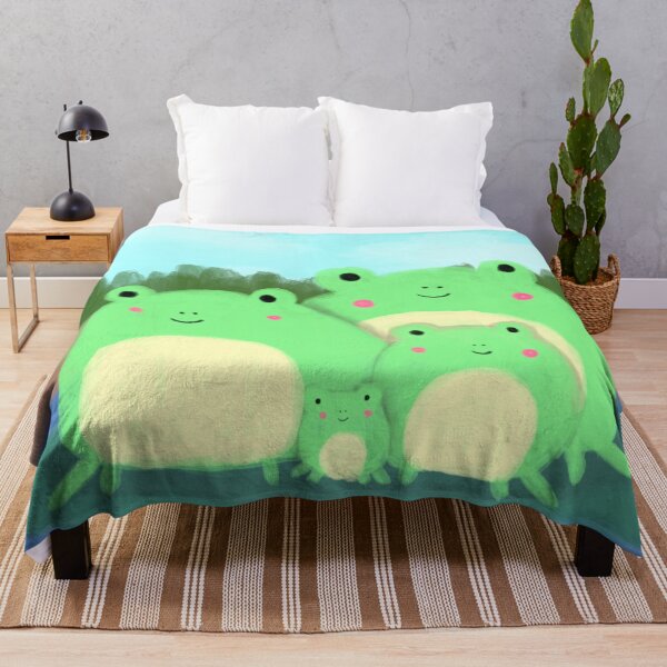 Artikelvorschau, Froschfamilie auf einem Lily Pad entworfen und verkauft von KaitLouise.