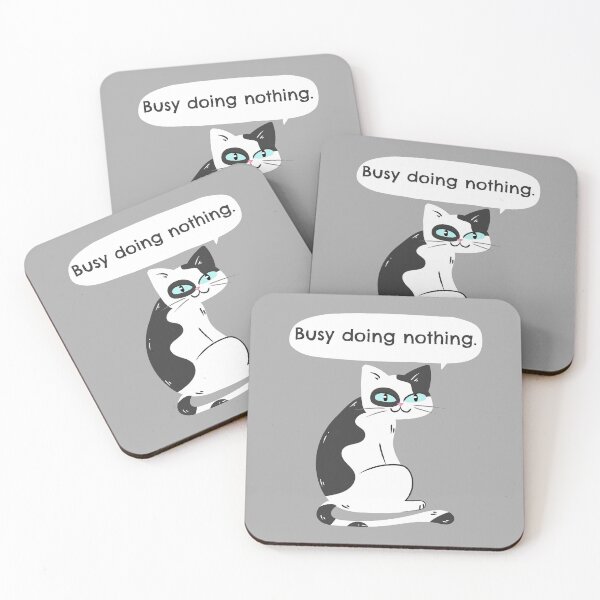 Item preview, Busy Doing Nothing - Lazy Cat designed and sold by alancrapopod.