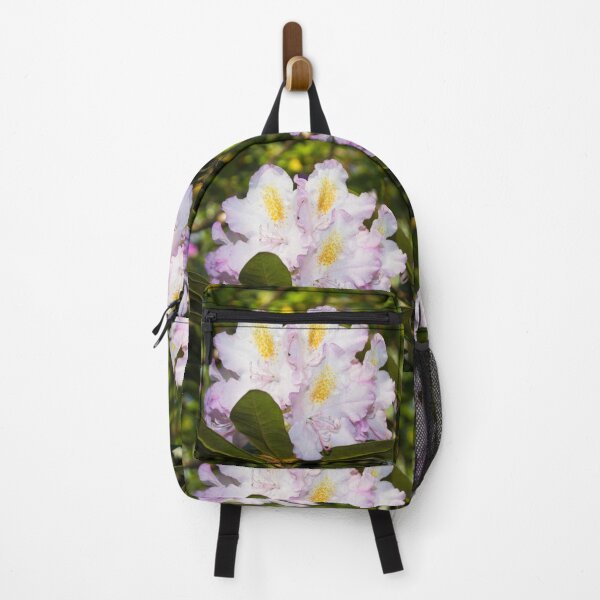 Item preview, white, yellow, pink, large rhododendron flower designed and sold by nataliavavilina.