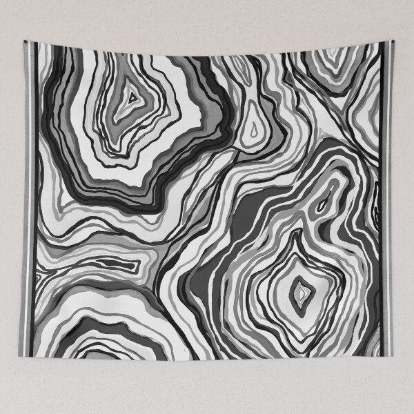 Item preview, Black and White Agate designed and sold by Carolina Diaz.