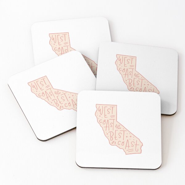 Item preview, West Coast Best Coast (pink) designed and sold by oliviagoree.