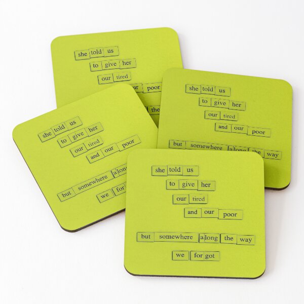 Item preview, Our Tired And Our Poor designed and sold by depfridgepoems.