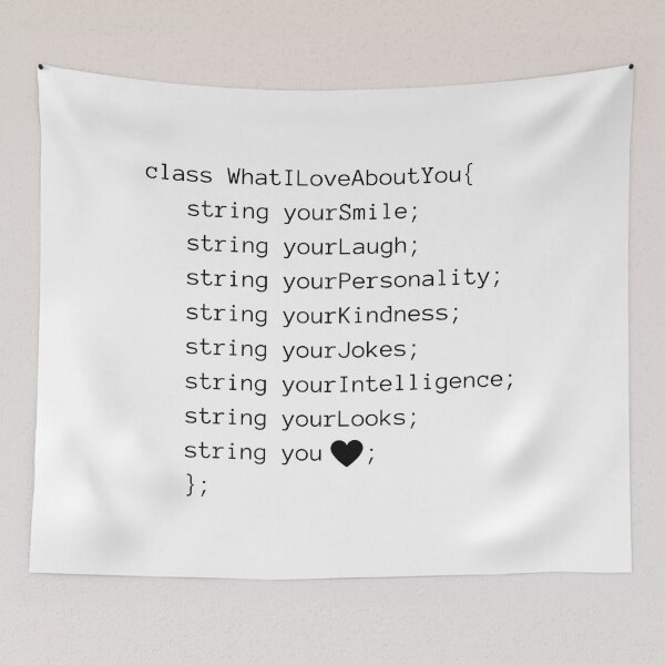 Item preview, What I Love About You C++ Class designed and sold by PatientCitizen.