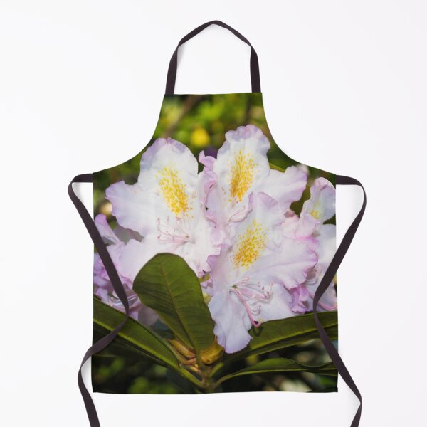 Item preview, white, yellow, pink, large rhododendron flower designed and sold by nataliavavilina.
