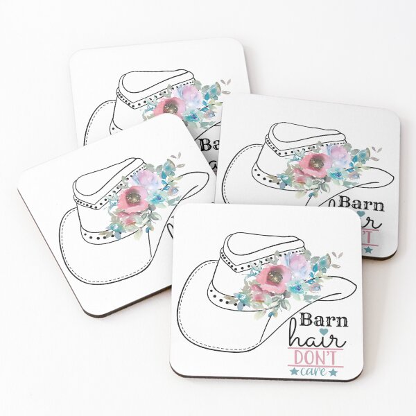 Item preview, BARN HAIR DON'T CARE FLORAL SOFT COLORS OF MAUVE, LAVENDER, BLUE, AQUA designed and sold by wildwhimsical.