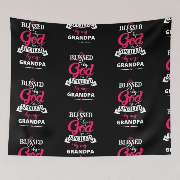 Item preview, Blessed By GOD Spoiled By My Grandpa designed and sold by R&BApparel.