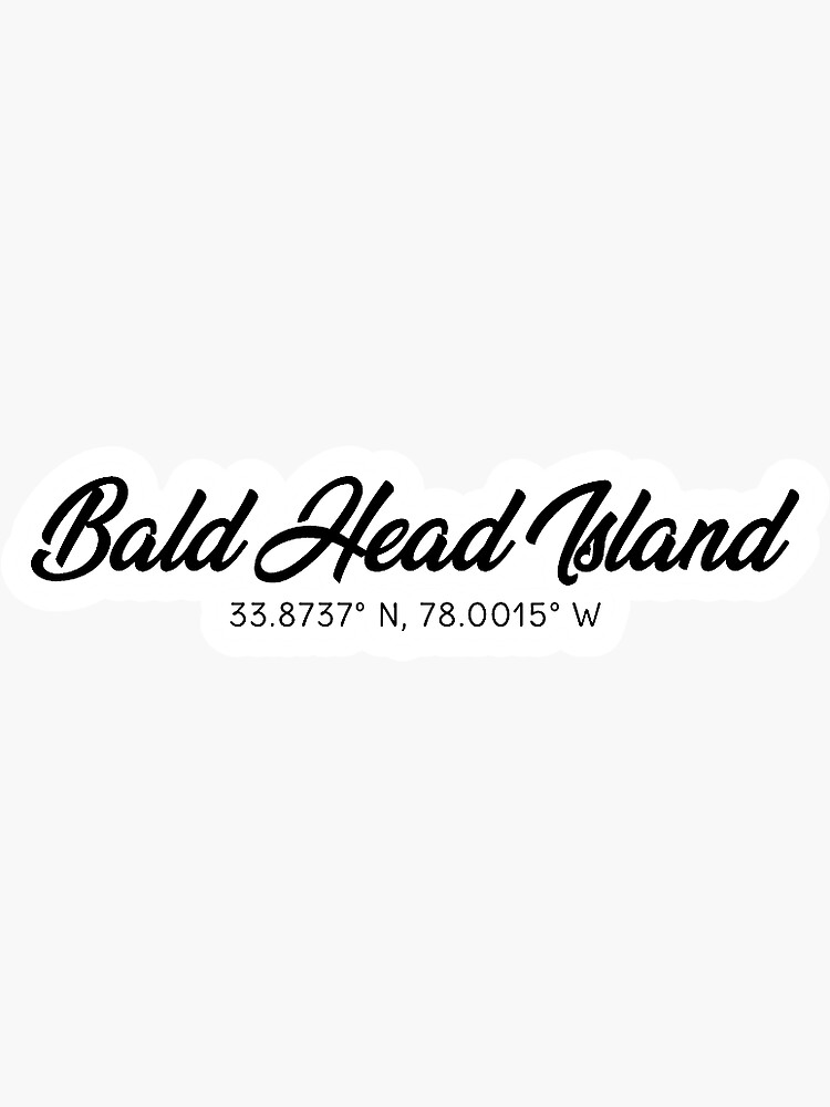 "Bald Head Island " Sticker by mooremckenna Redbubble