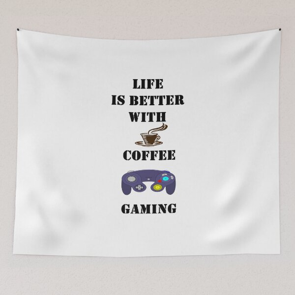 Item preview, Life is better with coffee and gaming designed and sold by Creative fashion Mix.