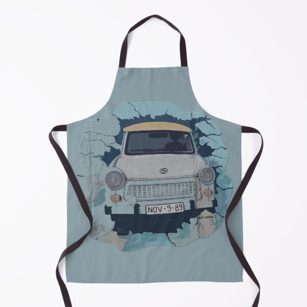 Item preview, Trabant car on berlin wall designed and sold by houdi takes the wheel.