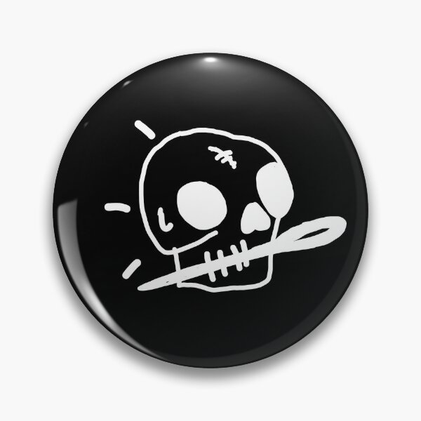 Item preview, Stitchy skull (white) designed and sold by MavisHandmade.