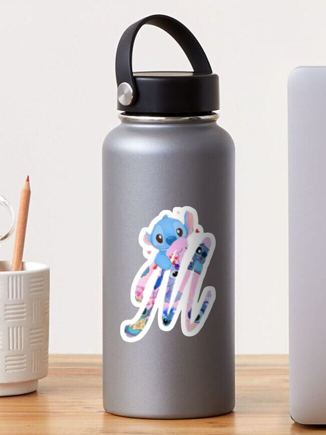 Lilo & Stitch, Stitch Emoji Stainless Steel Water Bottle