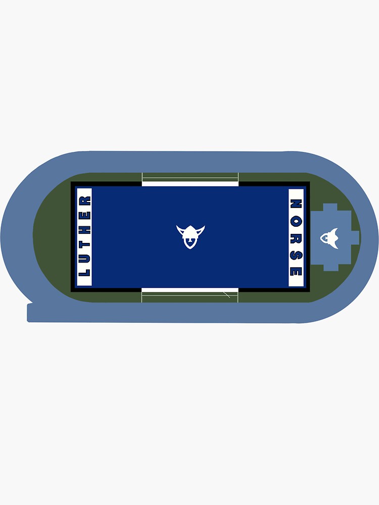 "Luther College Football Field" Sticker by carmha01 Redbubble