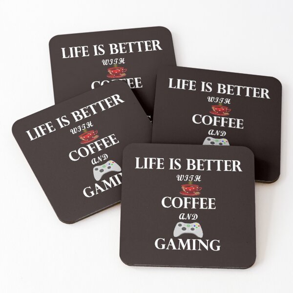 Item preview, Life is better with coffee and gaming designed and sold by Creative fashion Mix.