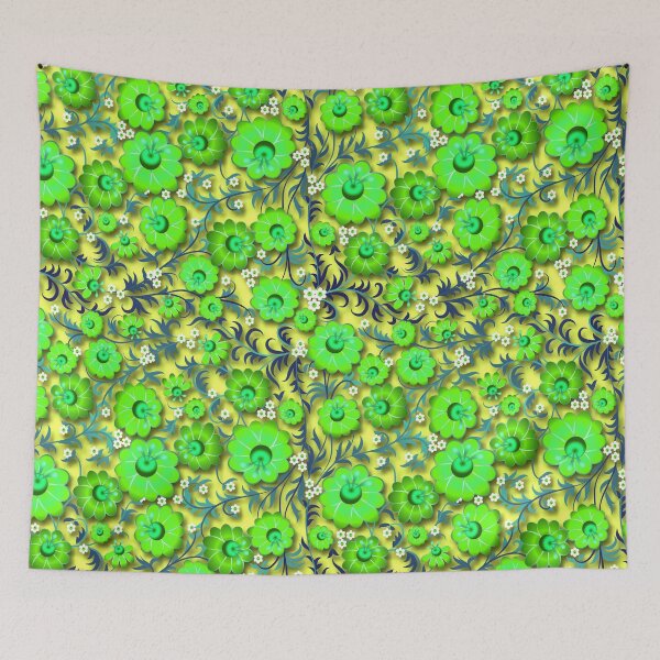 Item preview, khokhloma flower green designed and sold by Aleks96.
