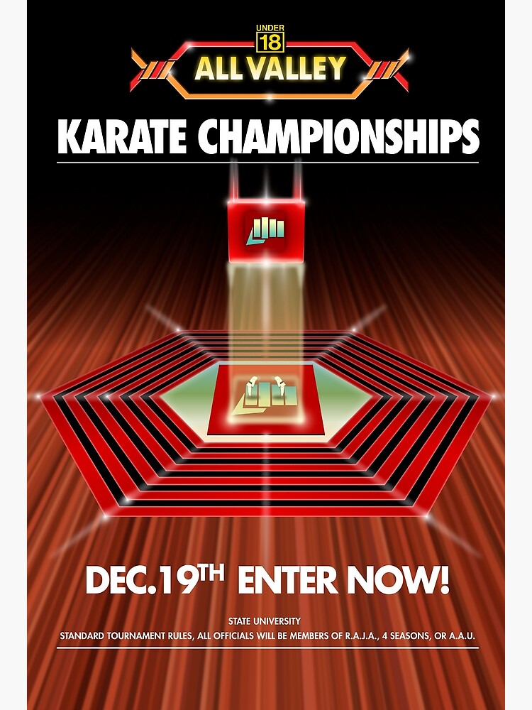 Discover Under 18 All Valley Karate Championship Poster Premium Matte Vertical Poster