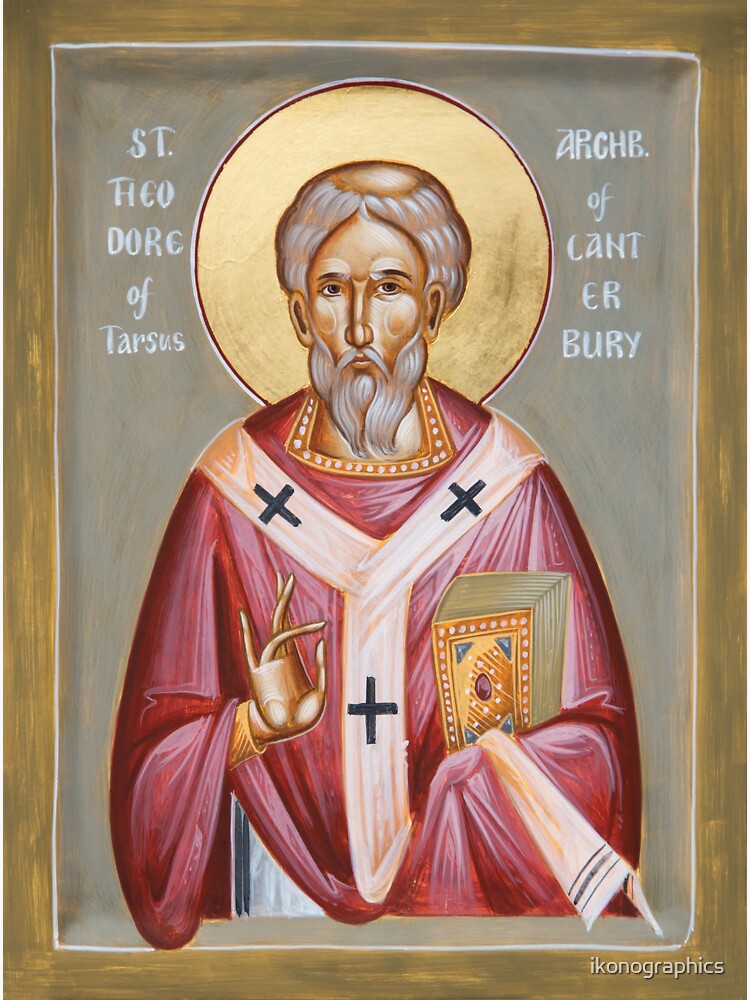 St Theodore of Tarsus Archbishop of Canterbury by ikonographics