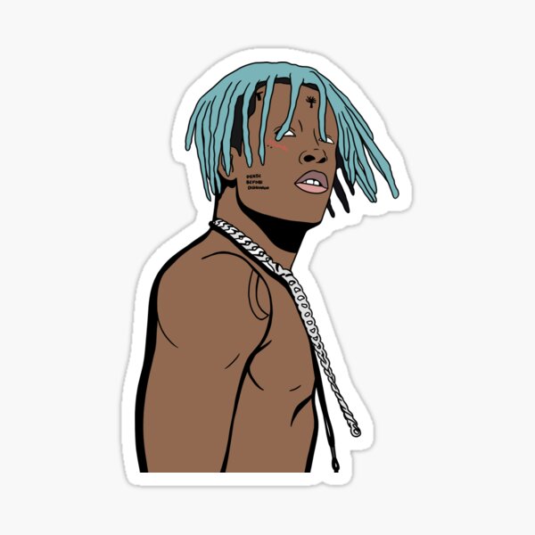 Xxxtentaction Teal hair concert drawing  Sticker