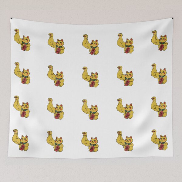 Item preview, Lucky Muscle Cat designed and sold by Kastaway.