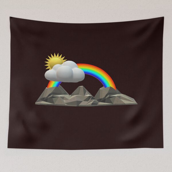 Item preview, Mountains and rainbow scenery designed and sold by Creative fashion Mix.