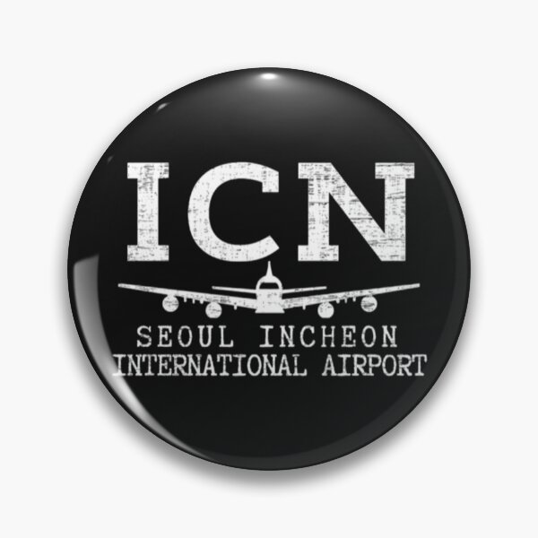 Item preview,  Seoul Airport ICN Seoul Incheon International Airport IATA Code Vintage designed and sold by MalakichiRussel.