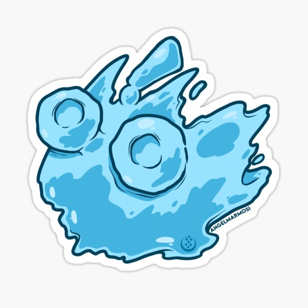 Scared Rimuru Glossy Sticker