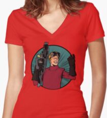 Untitled Women's Fitted V-Neck T-Shirt