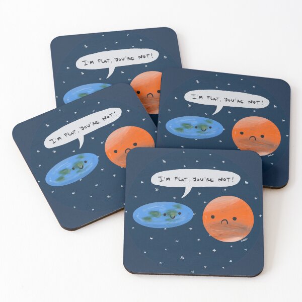 Item preview, Flat Mars Society - ¡Yo soy plano, tú no! designed and sold by HelloDoraHardy.