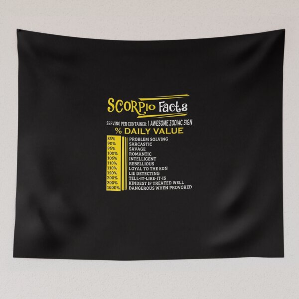 Item preview, Scorpio Facts Zodiac designed and sold by ElenoraDavis.