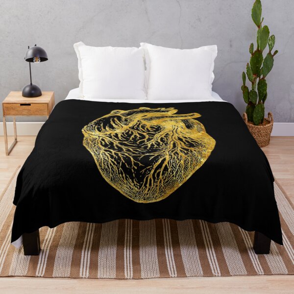 Item preview, Anatomical heart of gold (on black) designed and sold by DotorEaon.