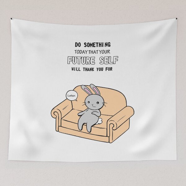 Item preview, Do Something Later Bunny designed and sold by FizzyVee.