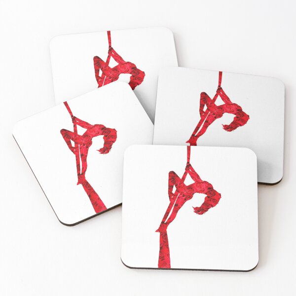 Item preview, Aerial Silks Valentine's Day Rose Silhouette  designed and sold by taylluna.